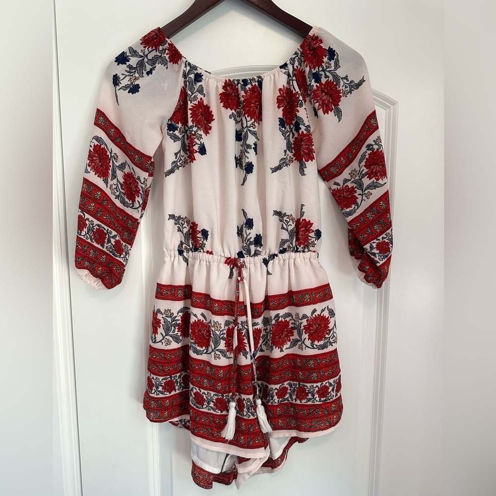 Off the shoulder romper, size small